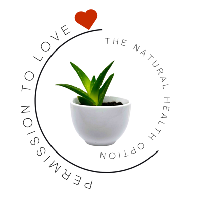 The Natural Health Option logo, Permission to Love